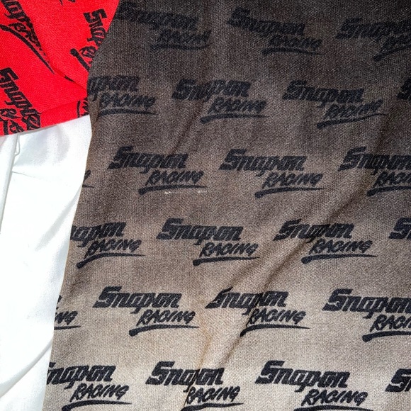 Snap-On Dale Earnhardt Racing Polo Shirt All Over Print Black Red XL Vintage - Picture 3 of 4